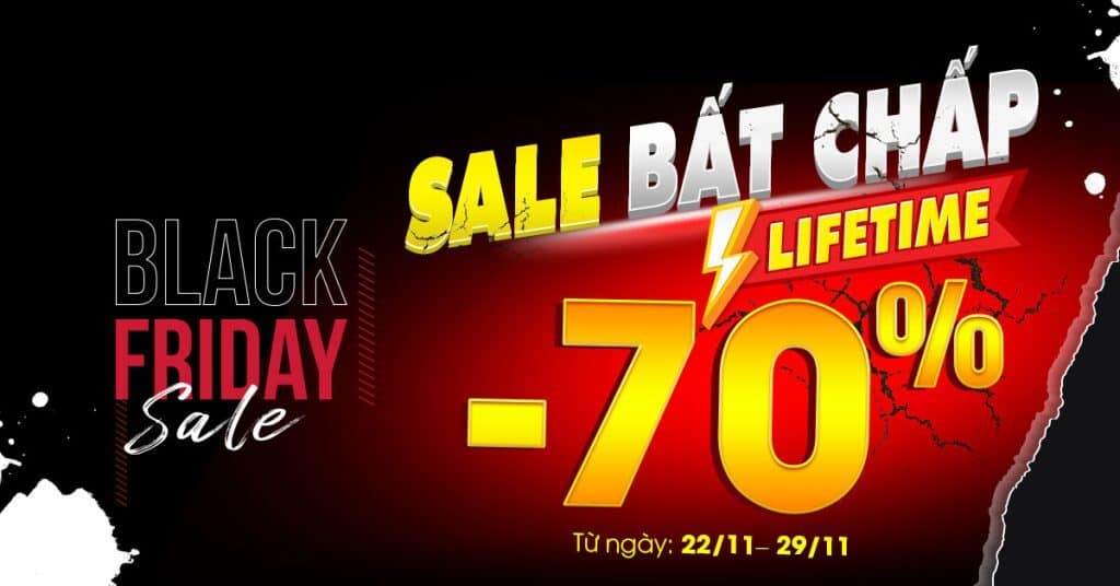 Mã giảm giá Black Friday, khuyến mãi -70% từ 22/11 đến 29/11 trên Trùm giảm giá, tổng hợp coupon giảm giá siêu lớn, ưu đãi đặc biệt cho khách hàng mua sắm online.