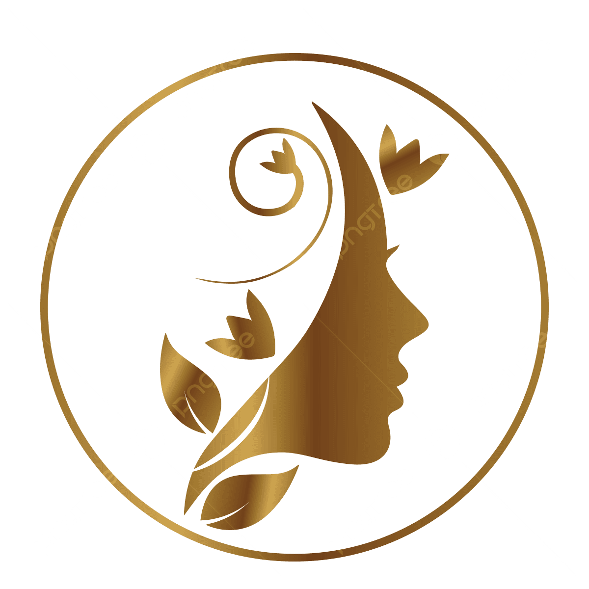 Nhãn ALT: Hình minh họa logo Trùm giảm giá với biểu tượng khuôn mặt phụ nữ và các biểu tượng hoa lá, thể hiện dịch vụ tổng hợp mã giảm giá siêu tiết kiệm và ưu đãi hấp dẫn.