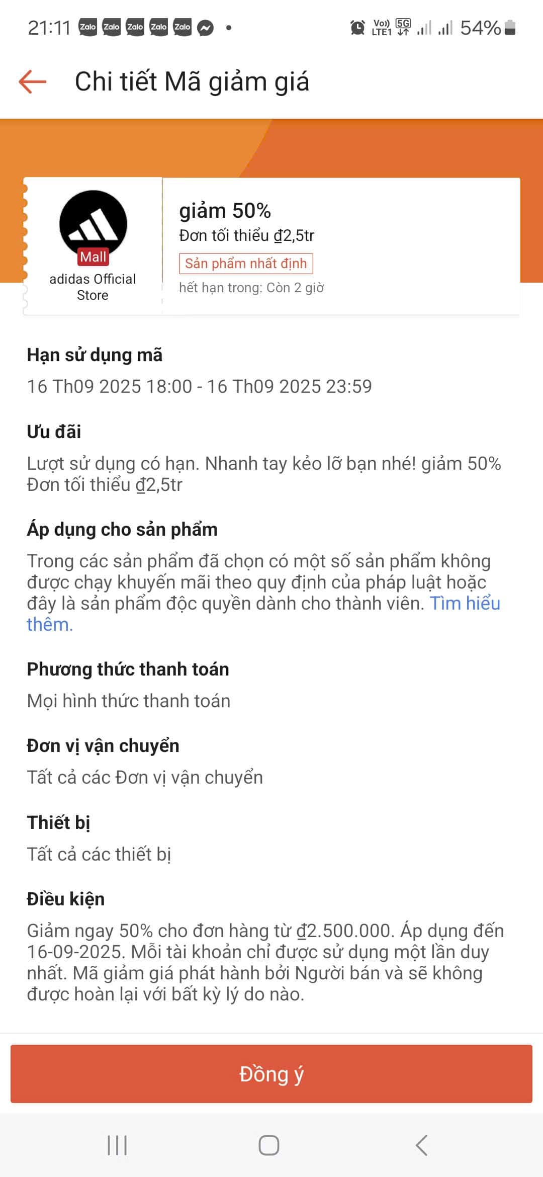 Giảm giá 50% mã giảm giá Adidas chính hãng, ưu đãi độc quyền trên Trùm giảm giá, tổng hợp mã giảm giá siêu tiết kiệm, mua sắm thời trang thể thao giá rẻ, khuyến mãi hấp dẫn từ Adidas Official Store.