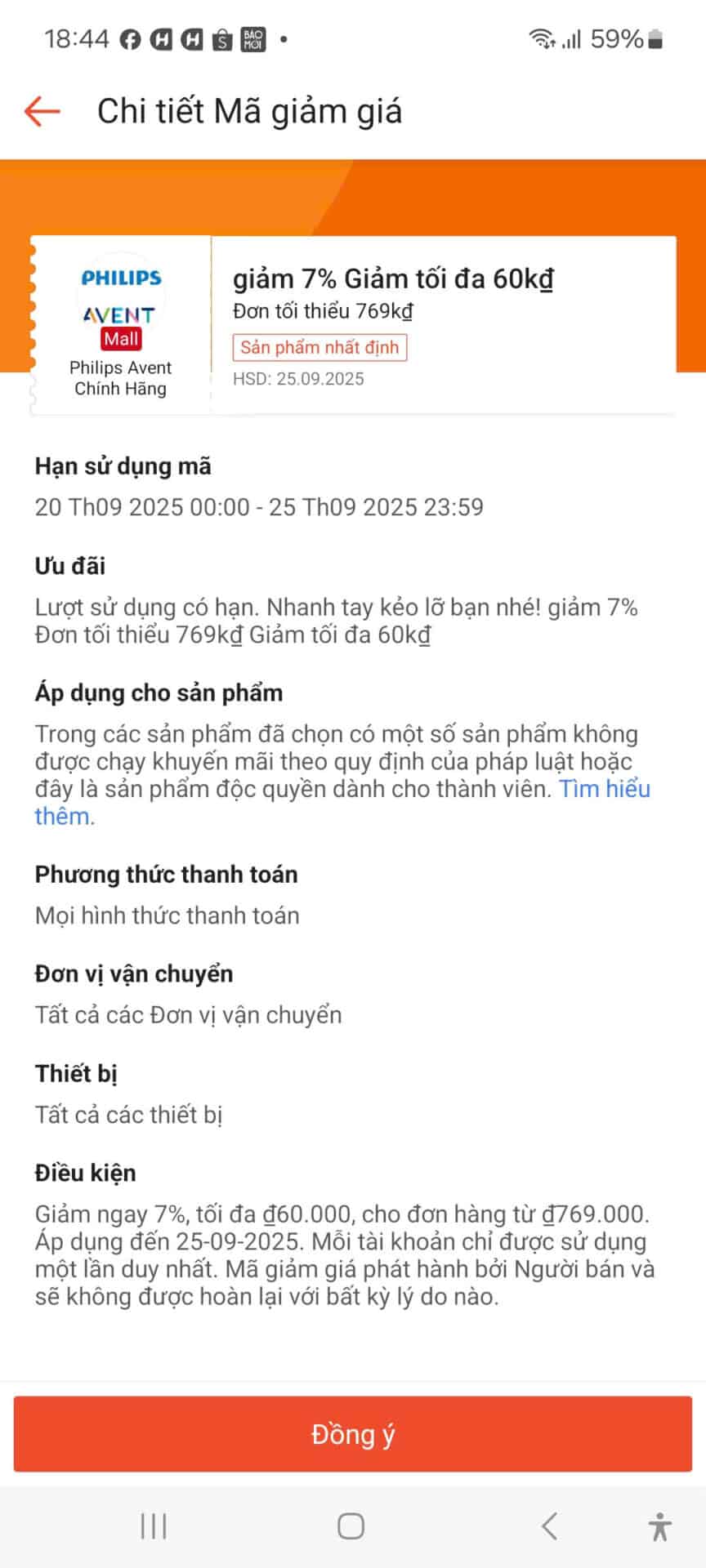 62k giảm giá mã giảm giá Philips Avent hàng chính hãng mùa sale.