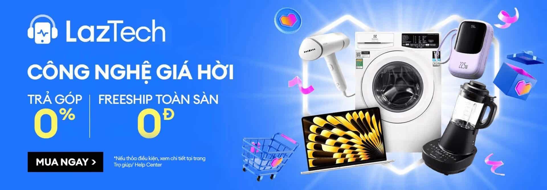 Thiết bị gia dụng thông minh, công nghệ mới tại LazTech với mã giảm giá, ưu đãi giảm giá, sản phẩm điện tử, máy giặt, máy xấy, máy xay sinh tố, laptop, các mã giảm giá, khuyến mãi mới nhất.