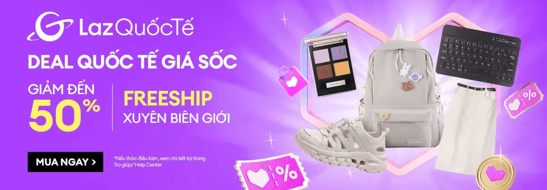 Giảm đến 50% mã giảm giá Trùm giảm giá, tổng hợp mã giảm giá siêu hấp dẫn từ LazQuốcTế, ưu đãi lớn, mã giảm giá quốc tế, săn deal giảm giá, mua sắm online tiết kiệm.