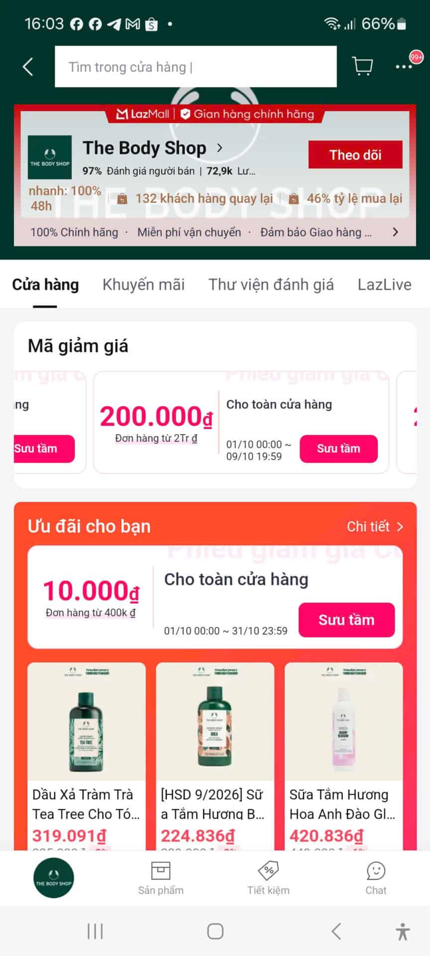 Giảm giá Thẻ Thông Tin, Mã giảm giá The Body Shop, mã ưu đãi giảm giá khi mua sắm tại Lazada, khuyến mãi giảm giá sản phẩm skincare, voucher giảm giá toàn cửa hàng The Body Shop, mã giảm giá độc quyền, giảm giá mỹ phẩm, mã giảm giá spa và chăm sóc da online.