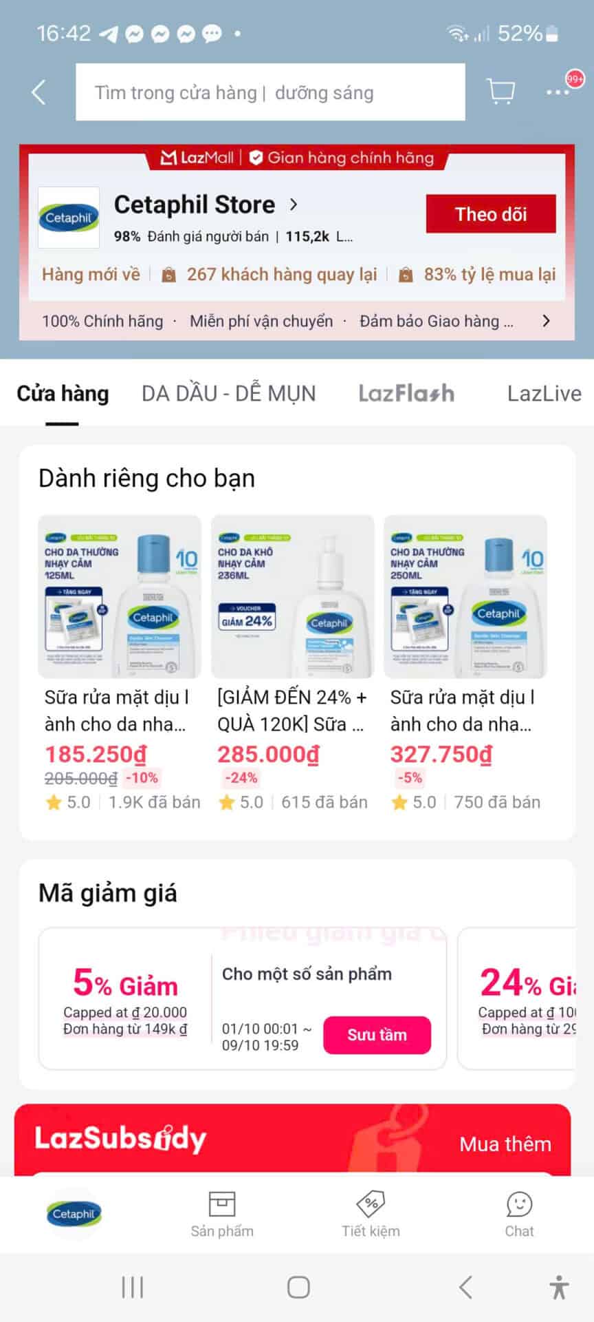 Nuôi dưỡng làn da, giảm mụn với mã giảm giá ưu đãi của Trùm giảm giá, giúp bạn tiết kiệm khi mua sắm mỹ phẩm, sản phẩm chăm sóc da chính hãng trên LazMall.