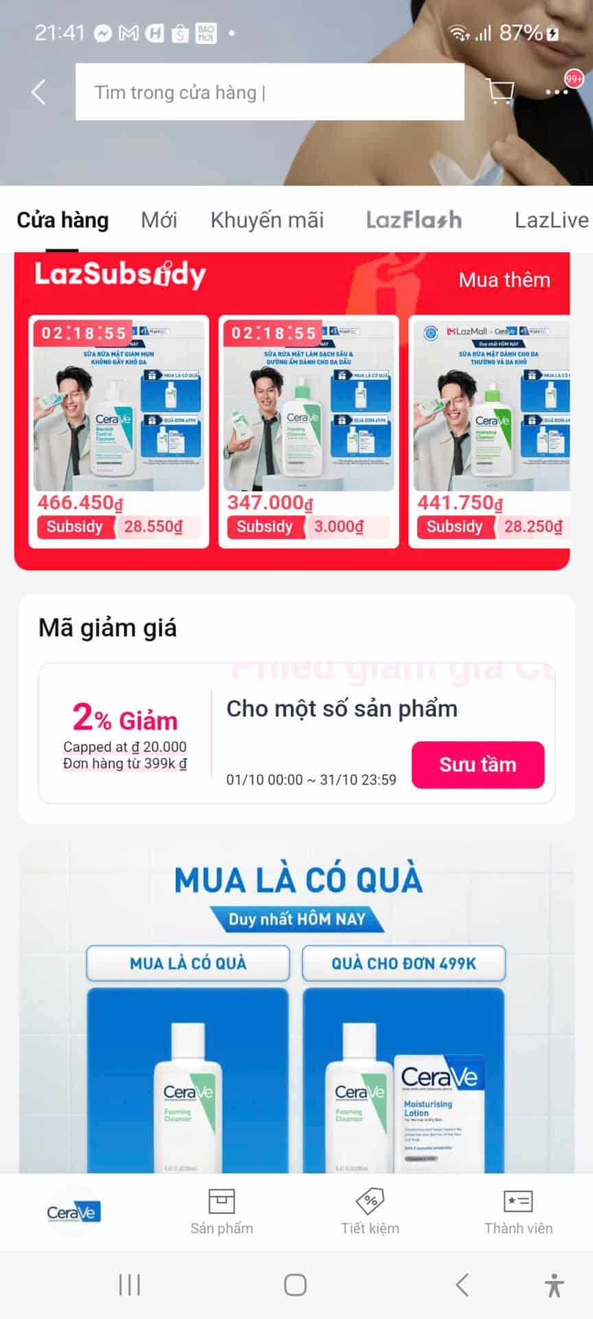 Khuyến mãi giảm giá mã giảm giá Lazada, ưu đãi đặc biệt cho các sản phẩm chăm sóc da, mỹ phẩm cùng mã giảm giá và coupon mới nhất từ Trùm giảm giá.