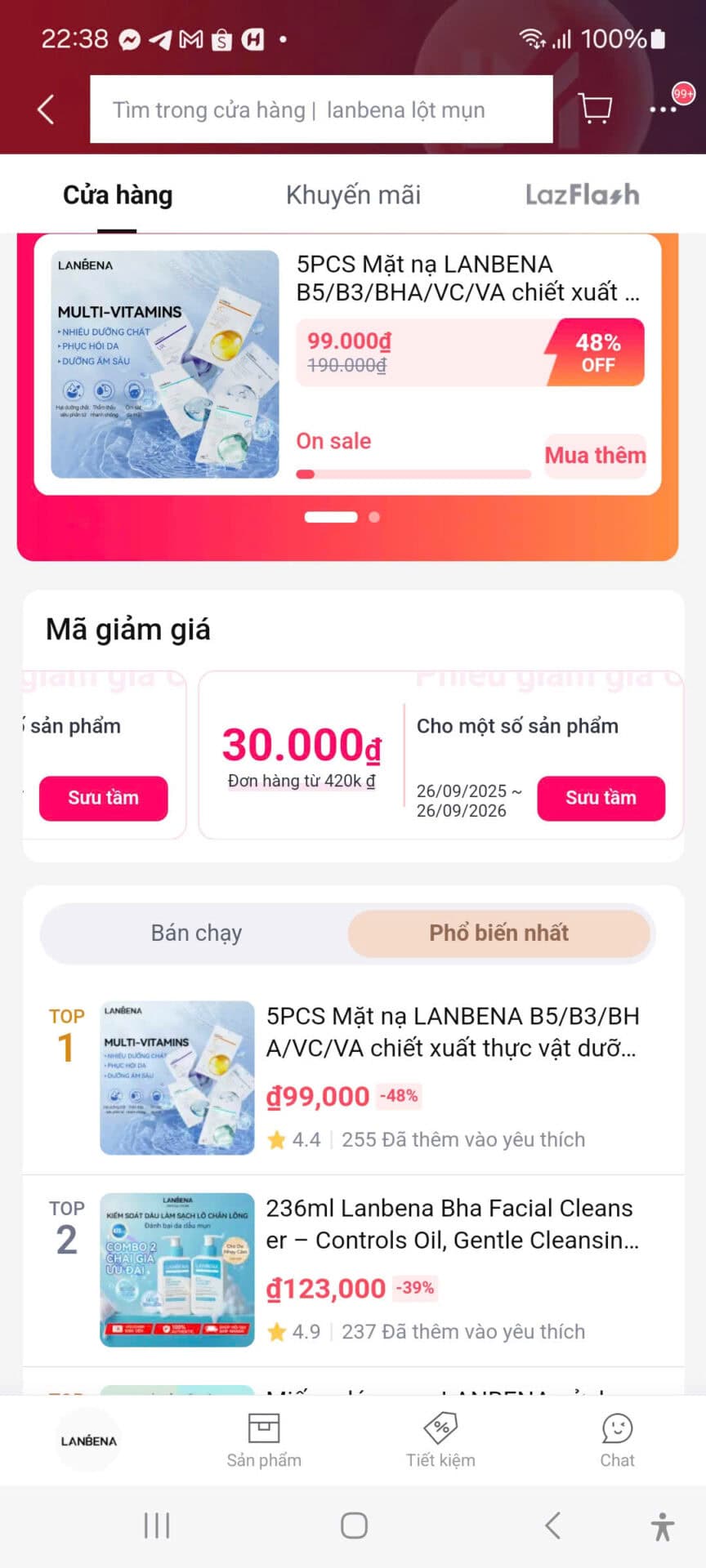 5PCS Mặt nạ LANBENA B5/B3/BHA/VC/VA chiết xuất thực vật dưỡng da, mặt nạ dưỡng ẩm sâu, sản phẩm giảm giá hot trên Lazada.