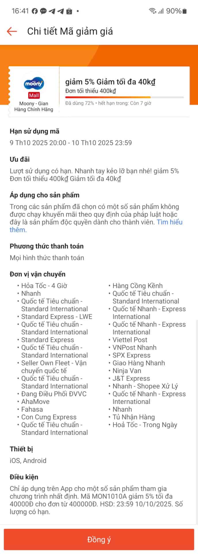 Giảm giá mã giảm giá 5% tối đa 40k đồng từ Trùm giảm giá, tổng hợp mã giảm giá khuyến mãi cho nhiều thương hiệu nổi bật. Khóa học, vận chuyển, thiết bị công nghệ và nhiều ưu đãi hấp dẫn.