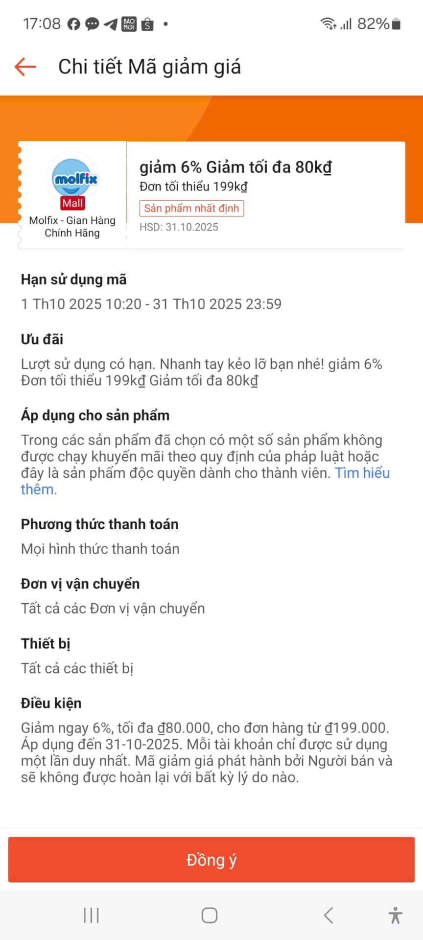 Ưu đãi mã giảm giá shopping, giảm 6% tối đa 80k, áp dụng cho đơn hàng từ 199k, mã giảm giá độc quyền tại Trùm giảm giá, tổng hợp mã giảm giá các trang thương mại điện tử.