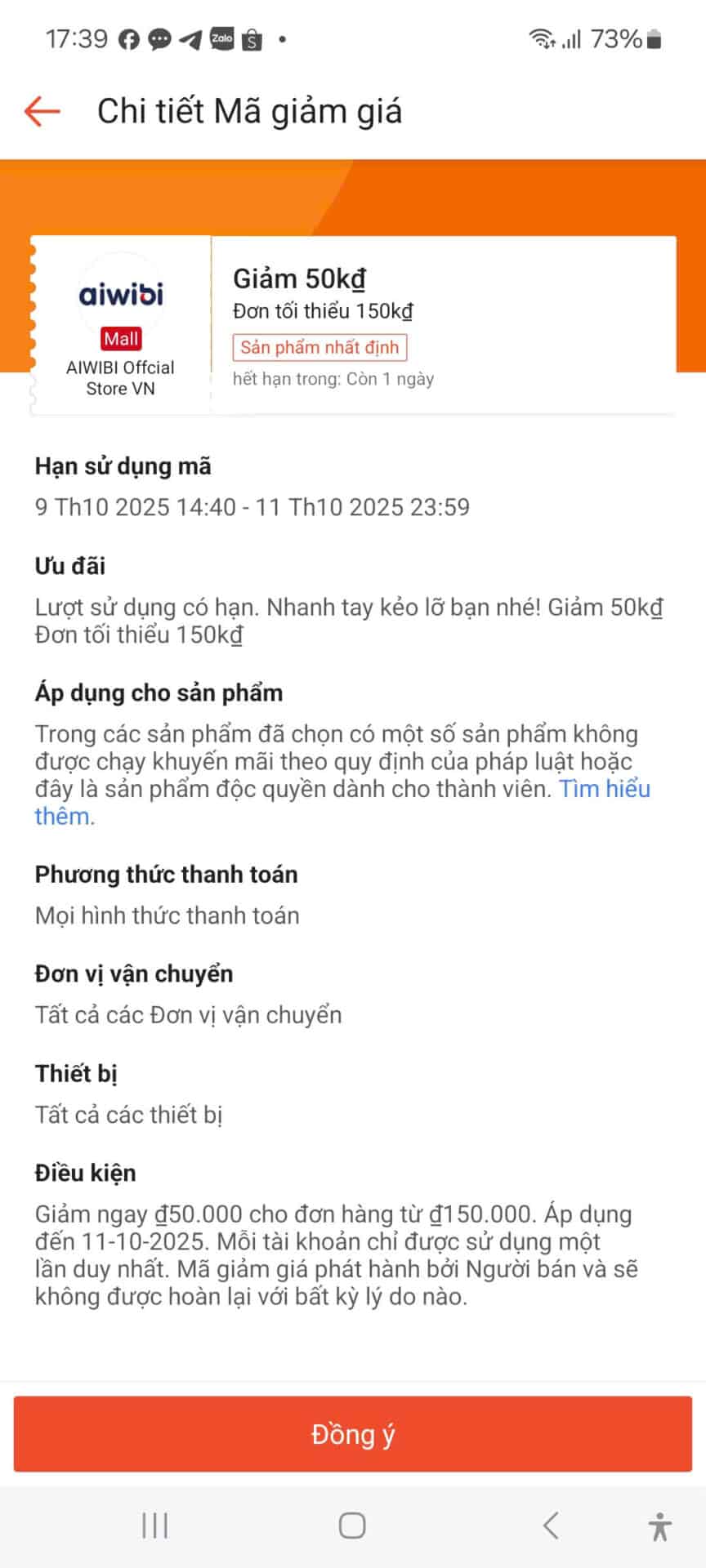 Aiwiqi giảm giá mã giảm giá khuyến mãi, coupon giảm 50kđ cho đơn hàng trên trùm giảm giá, tổng hợp mã giảm giá các shop; tiết kiệm chi phí mua sắm online.