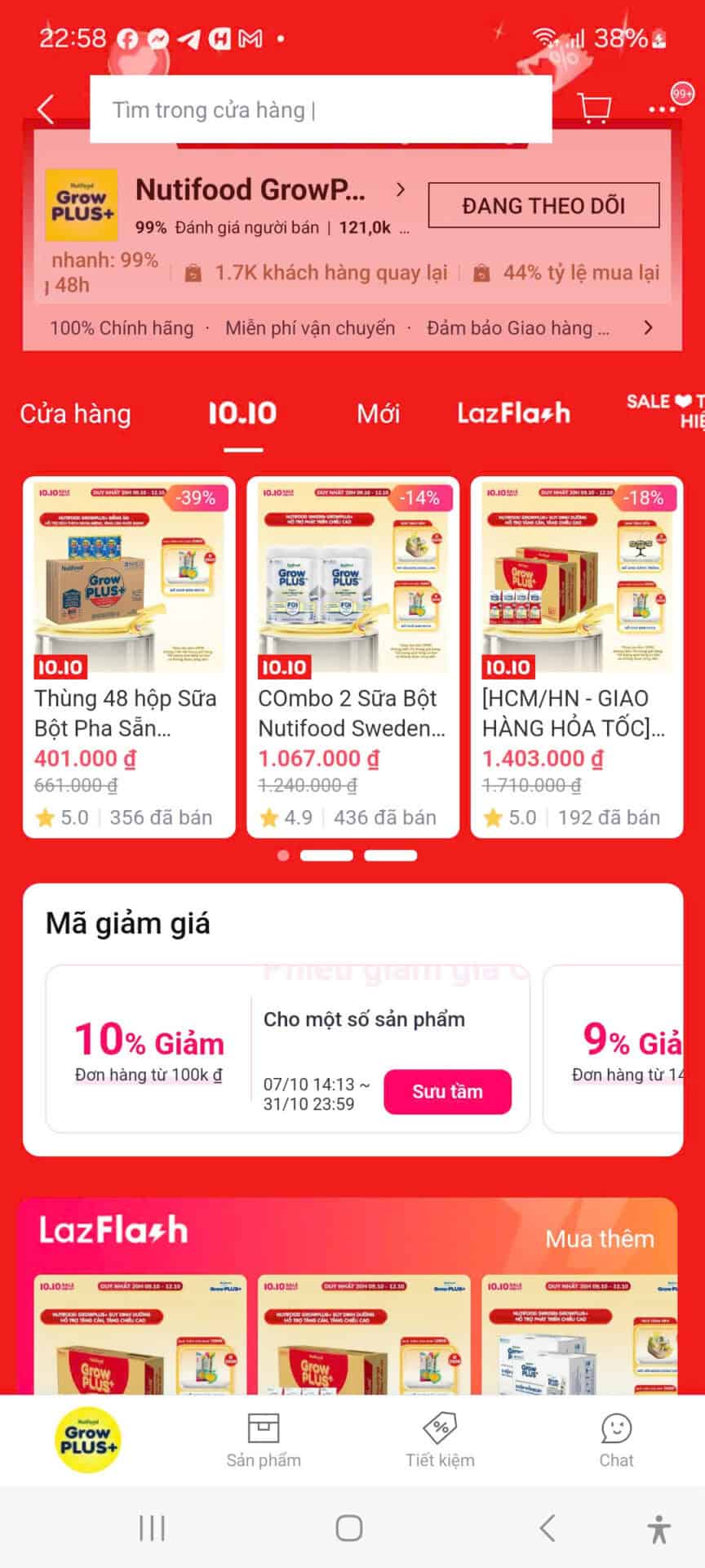 Nội dung mã giảm giá, ưu đãi, coupon, khuyến mãi cho các sản phẩm từ Trùm giảm giá và LazFlash, giúp người dùng tiết kiệm chi phí mua sắm online.