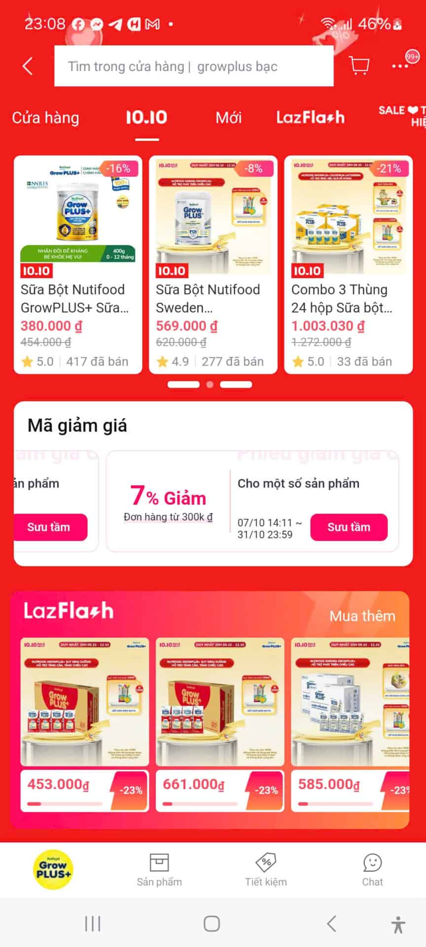 Sử dụng mã giảm giá Trùm giảm giá trên Trùm Giảm Giá để nhận ưu đãi hot về mã giảm giá, giúp tiết kiệm chi phí mua sắm các sản phẩm sữa Nutifood, GrowPLUS+ và combo sữa bột với giá cực kỳ hấp dẫn.