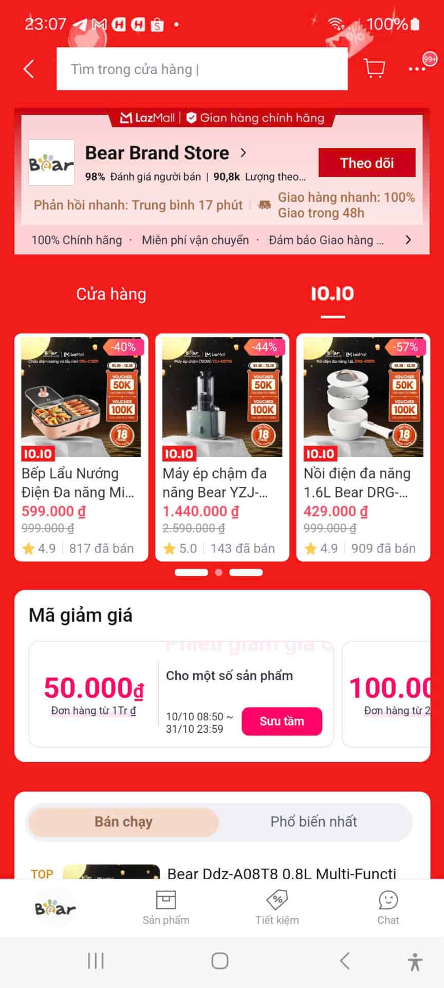 Nội dung giảm giá, mã giảm giá, ưu đãi hấp dẫn từ trùm giảm giá LazMall, tổng hợp mã coupon và khuyến mãi hot cho các sản phẩm nhà bếp, điện gia dụng, thời trang, công nghệ và nhiều lĩnh vực khác để tiết kiệm chi phí mua sắm.