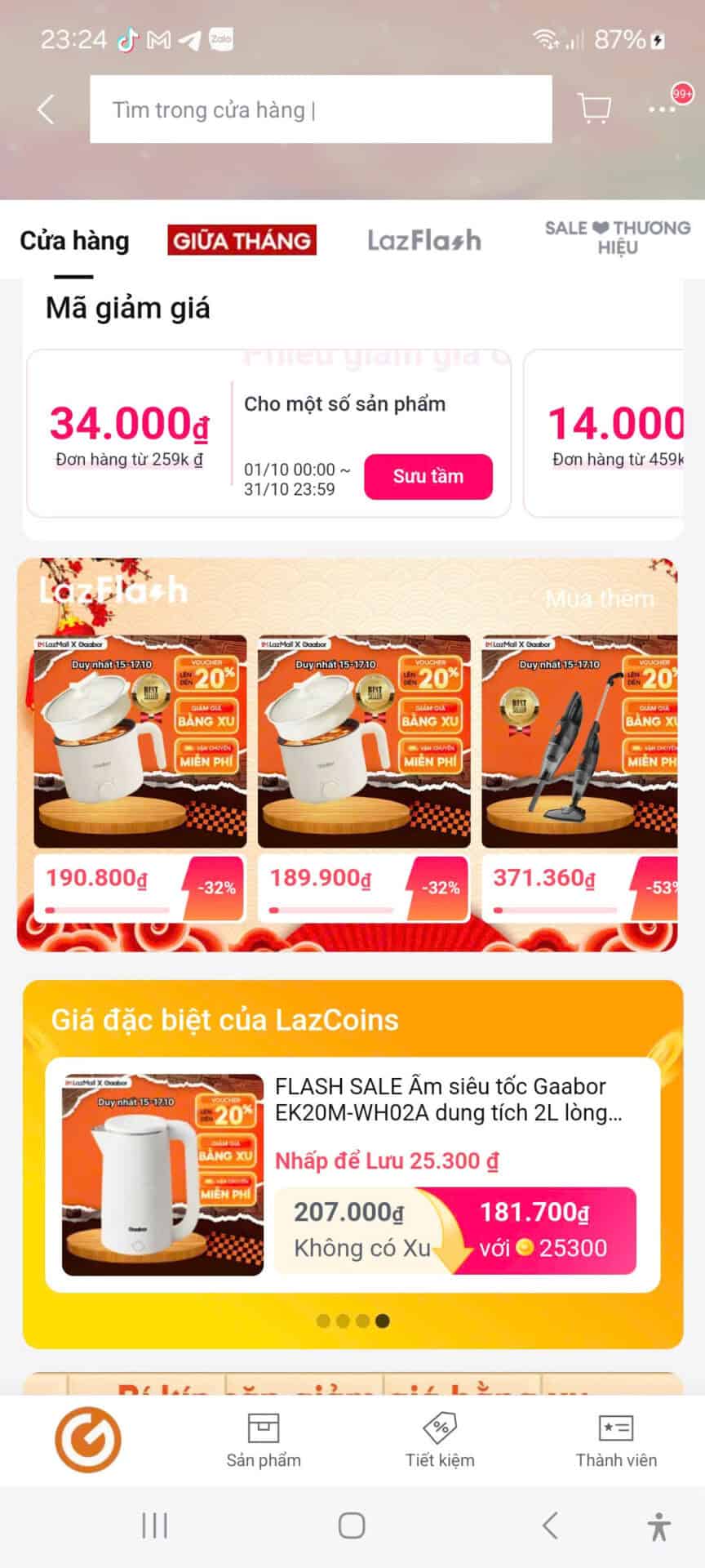 Địa chỉ mã giảm giá Lazada và Khuyến mãi hấp dẫn, giúp tiết kiệm lớn cho khách hàng.