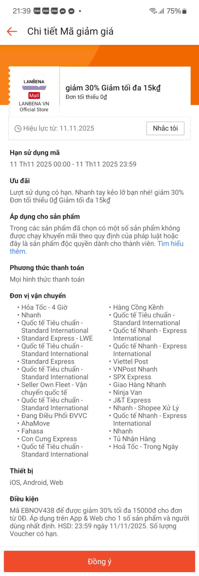 Giảm giá 30% mã giảm tối đa 15k trên trang Trùm giảm giá, tổng hợp mã giảm giá, phù hợp cho các sản phẩm thời trang, điện tử, dịch vụ vận chuyển và nhiều ưu đãi hấp dẫn khác.