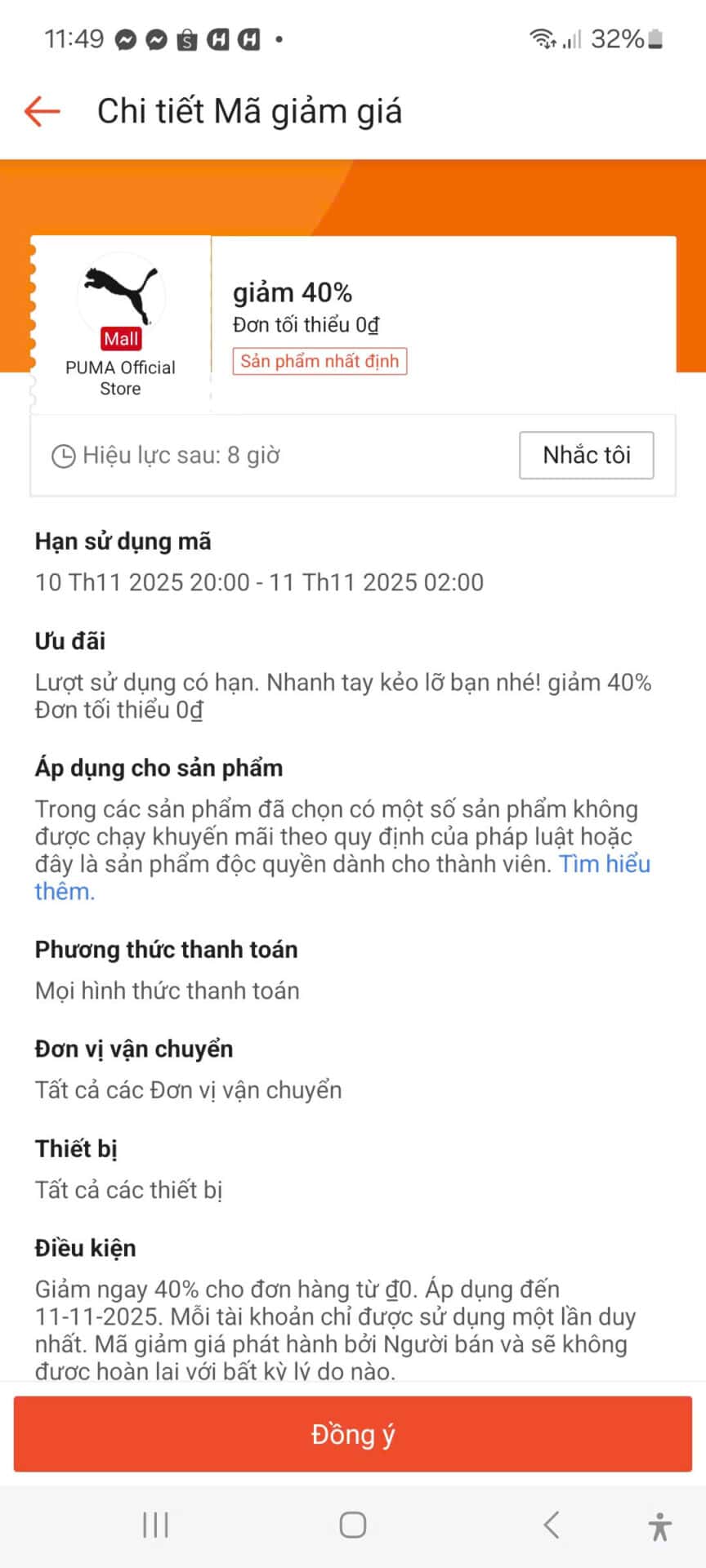 Giảm 40% mã giảm giá từ Trùm giảm giá, tổng hợp mã giảm giá, ưu đãi giảm giá sốc cho các sản phẩm thời trang, điện tử, mỹ phẩm, dịch vụ với mã khuyến mãi độc quyền, nhanh tay săn ngay!.