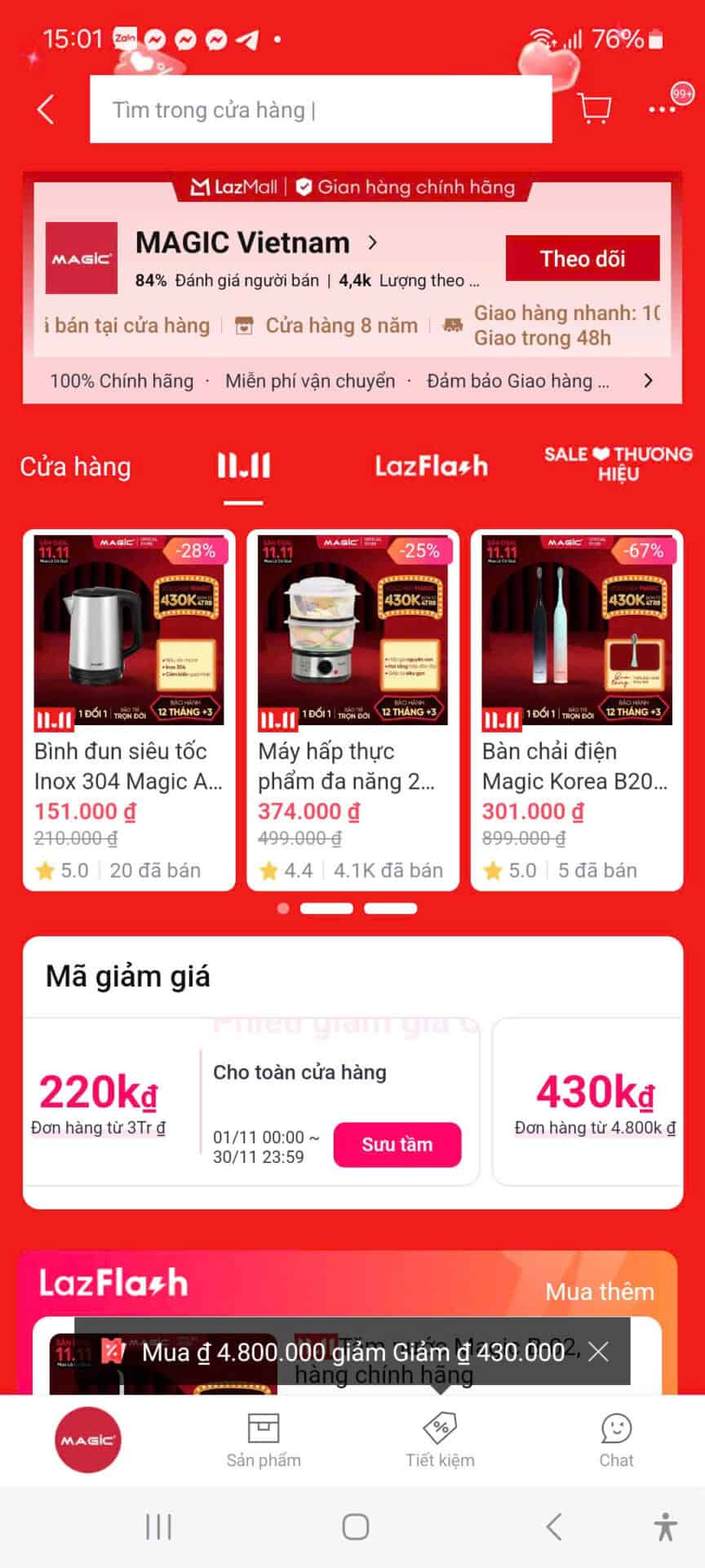 Đoạn mã giảm giá, mã giảm giá Trùm giảm giá, tổng hợp mã giảm giá, khuyến mãi hấp dẫn, giảm giá lớn, ưu đãi hàng chính hãng, mã giảm giá Lazada, mã giảm giá Shopee, mã giảm giá Tiki, mã giảm giá Adayroi, mã giảm giá Sendo.