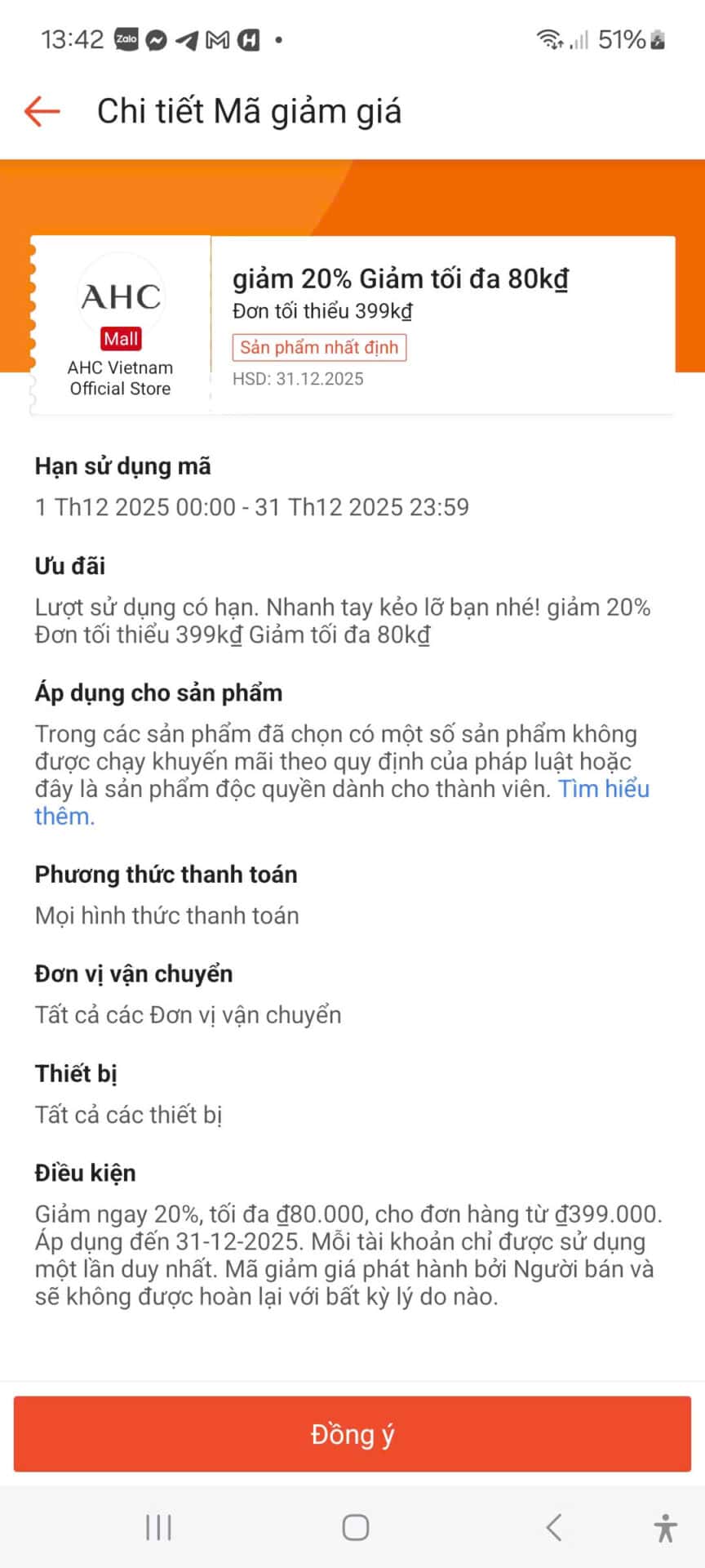 Khuyến mãi mã giảm giá 20% AHC Vietnam chính hãng, ưu đãi giảm giá tối đa 80k, mã giảm giá sắp hết hạn, áp dụng cho các sản phẩm độc quyền, mua sắm tiết kiệm, mã giảm giá từ trumgiamgia.com.