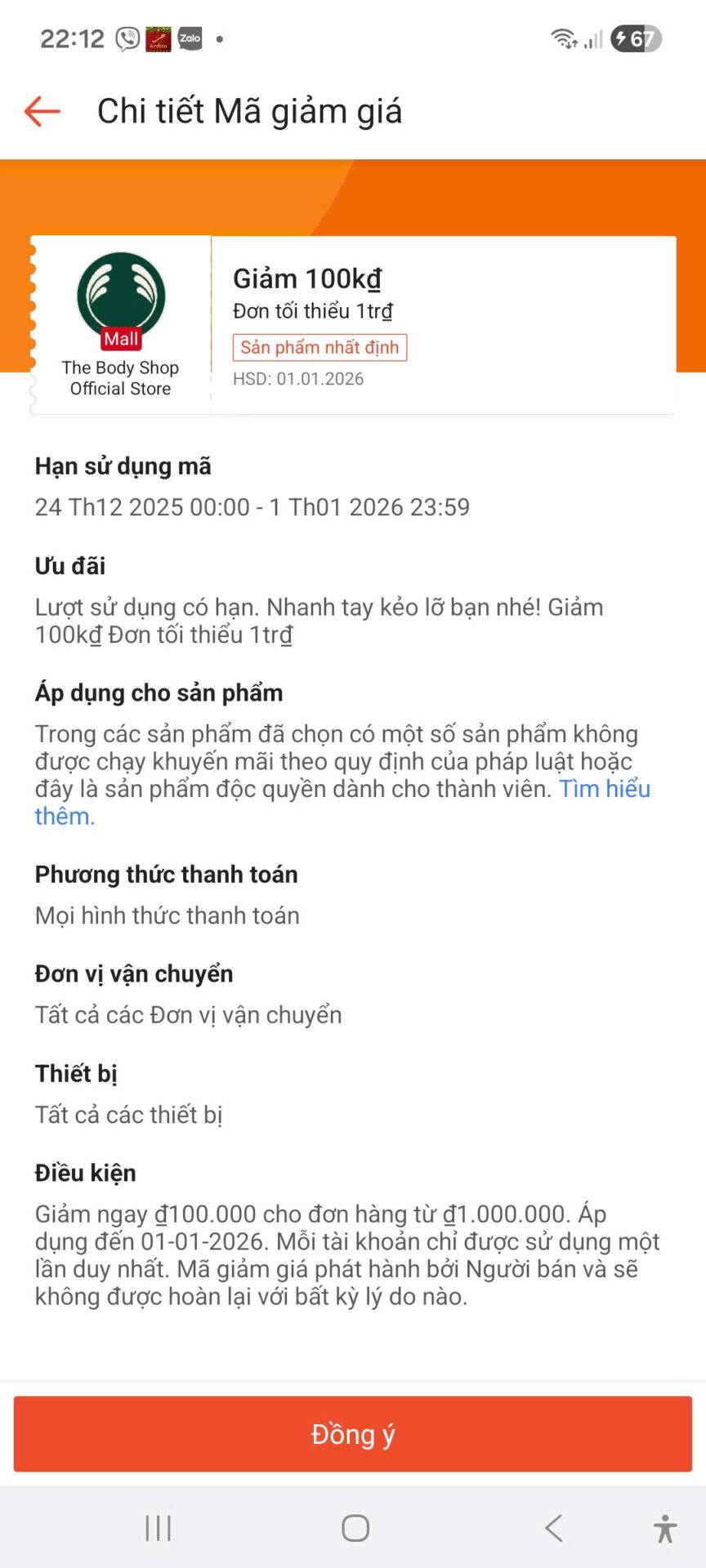 Mã giảm giá giảm 100k cho đơn hàng từ 1 triệu tại Trùm giảm giá, cập nhật mã khuyến mãi mới nhất để tiết kiệm.