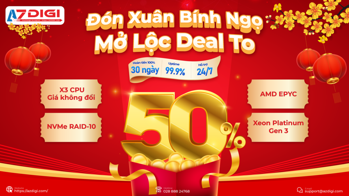 [AZDIGI] Đón xuân Bính Ngọ – Mở lộc deal to