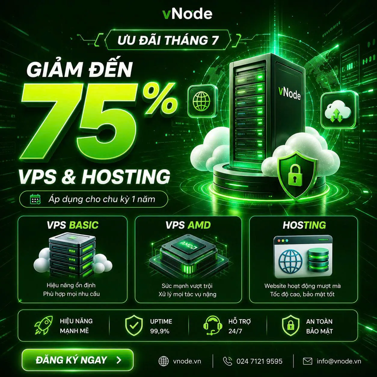 [vNode]⚡SĂN DEAL 75% HOSTING / VPS vNode!